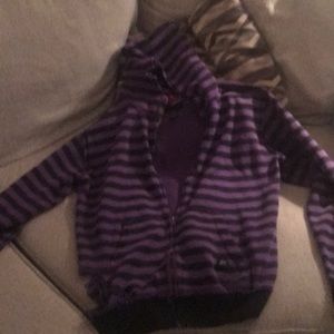 Rare Fallen purple n black hoodie